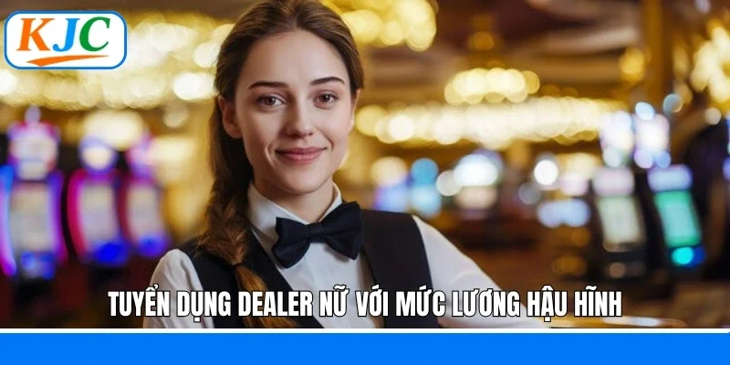 Tuyển dụng dealer nữ với mức lương hậu hĩnh